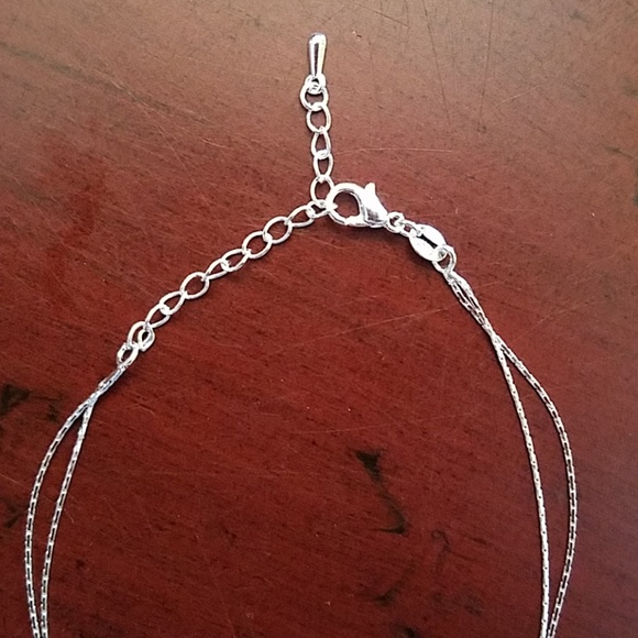 DAINTY .925 STERLING SILVER BEAD ANKLET/BRACELET - Picture 5 of 7